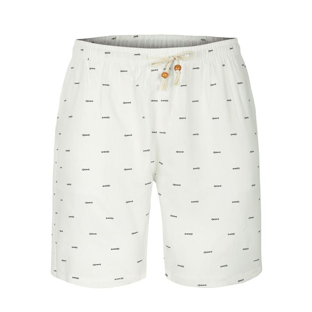 Summer Swim Elastic Waistband Drawstring Pockets Patterned Beach Board Shorts